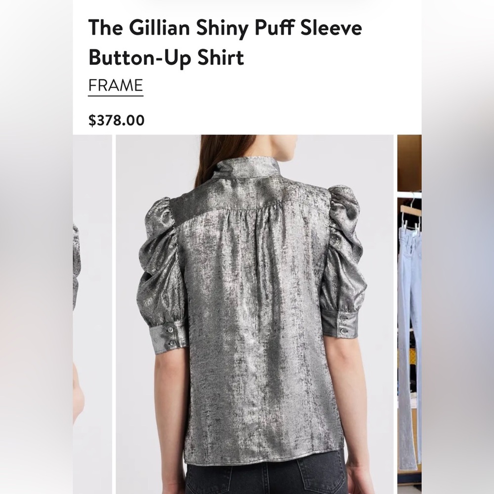 Frame Metallic Silver Women's blouse - Picture 11 of 11